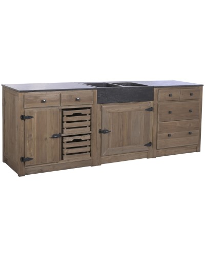 Mueble de cocina Home ESPRIT 236 X 55 X 86 CM