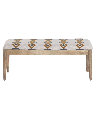 Kruk Home ESPRIT Beige Multicolour Mangohout 113 X 35 X 45 CM