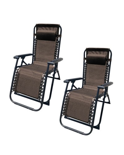 Vouwbare Stoel Marbueno Bruin 90 x 108 x 66 cm