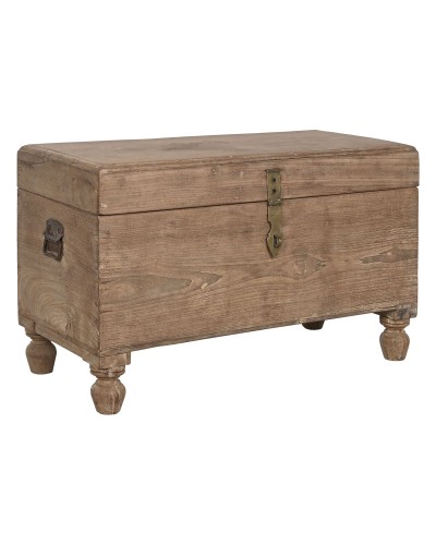 Kist Home ESPRIT Bruin Zwart Natuurlijk Hout 89 x 54 x 54 cm