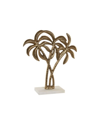 Decorative Figure Home ESPRIT White Golden Palms Tropical