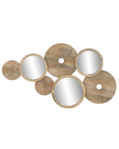 Decorazione da Parete Home ESPRIT Legno di mango Specchio 103 X 5 X 58 CM