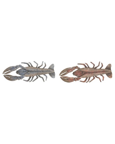 Väggdekoration Home ESPRIT Metall Paulowniaträ 60 X 2,5 X 25 CM (2 antal)