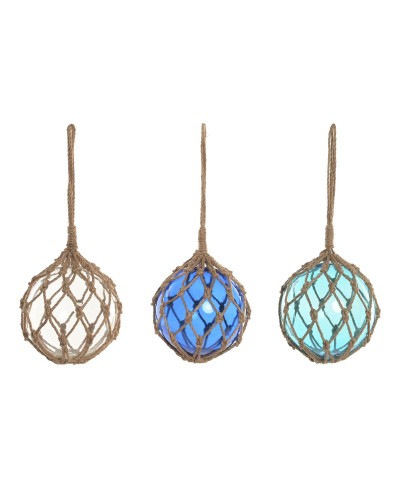 Decoratief sierding Home ESPRIT Blauw Transparant (3)