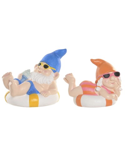 Deko-Figur Home ESPRIT Bunt Mediterraner (2 Stücke) (2 Stück)