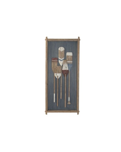 Wanddecoratie Home ESPRIT Gerecycleerd Hout 54 X 4,5 X 120 CM