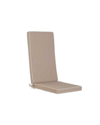 Ligstoelkussen Home ESPRIT Wit Beige Tuin 115 X 42 X 5 CM