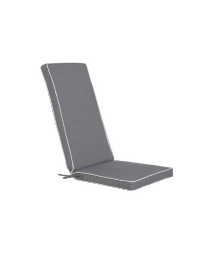 Ligstoelkussen Home ESPRIT Wit Lichtgrijs Tuin 115 X 42 X 5 CM