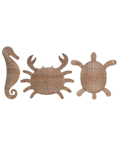 Wall Decoration Home ESPRIT 46 X 6 X 47 CM (3 Units)