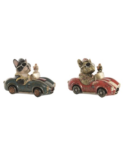 Decorative Figure Home ESPRIT Multicolour Dog Loft (2 Units)