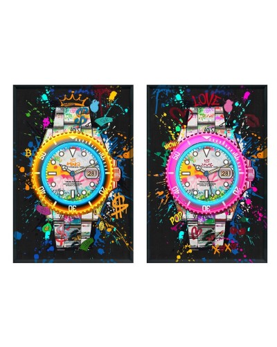 Cuadro Home ESPRIT Loft 63 x 3,7 x 93 cm (2 Unidades)