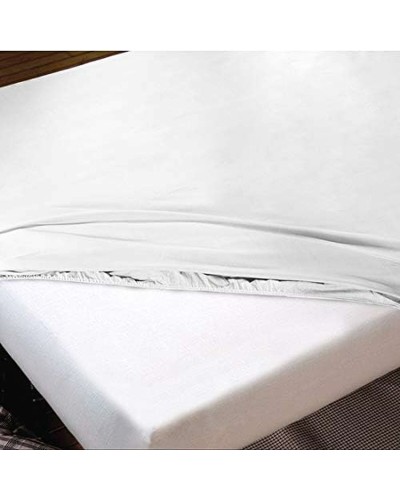 Fitted Sheet Hosteline IRIS White Single, Comfortable Bedding

