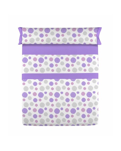 Draps de lit une personne D'Or SOLE en Mauve Doux | Ensemble Complet pour Lit Une Personne
