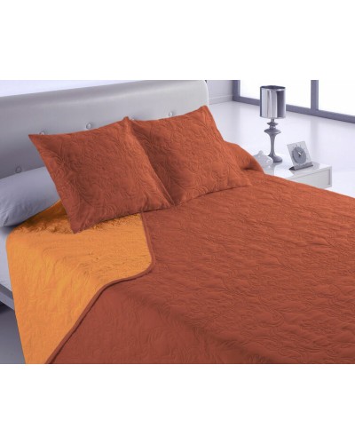 Hosteline VEGAS Orange Quilted Bedspread, Single (2 Pieces)
