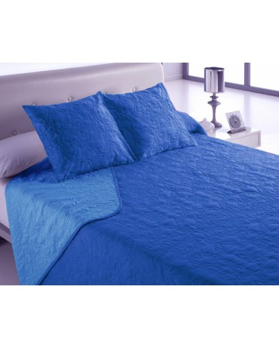 Sprei Hosteline VEGAS Blauw Bed van 180 (3 Onderdelen)