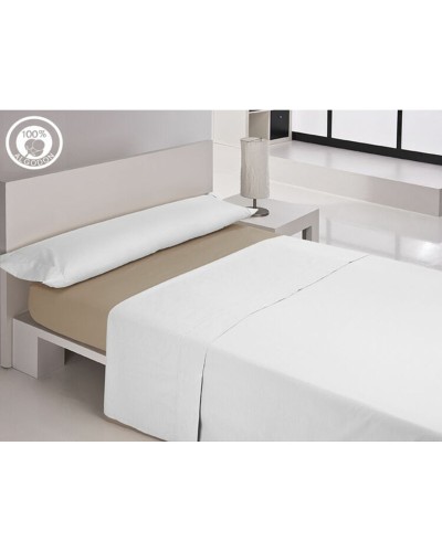 Inpassat underlakan Happy Home LISOS COTTON Jord Säng 200