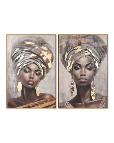 Lienzo Home ESPRIT Poliestireno Lienzo 80 x 3,5 x 120 cm