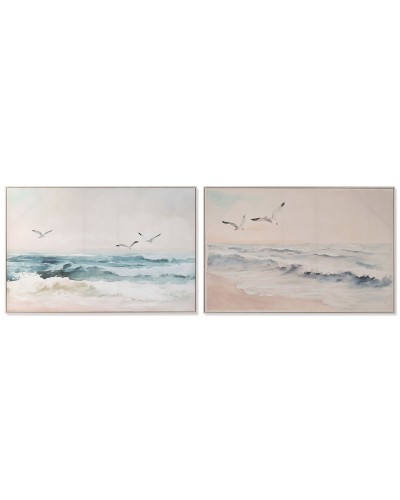 Bild Home ESPRIT Strand Mediterraner Mit Relief 120 x 2,5 x 80 cm (2 Stück)