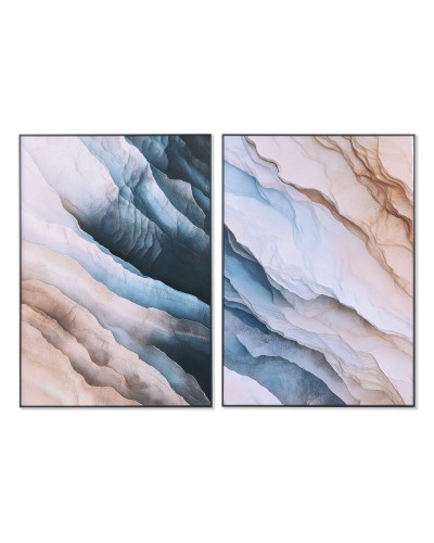 Bild Home ESPRIT Blau Weiß Moderne 70 x 3,5 x 100 cm (2 Stück)