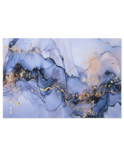 Cuadro Home ESPRIT Azul Dorado Moderno 80 x 0,4 x 120 cm