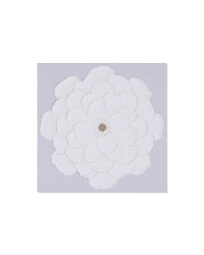 Painting Home ESPRIT White Flower Shabby Chic 120 X 7 X 120 CM