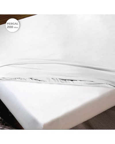 Drap-housse Hosteline IRIS PREMIUM, Blanc Aile de mouche, Coton Doux
