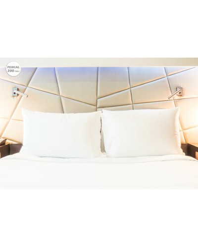 Örngott Hosteline IRIS PREMIUM Vit Säng 180/200 200 Trådar 45 x 85 cm (2 antal)