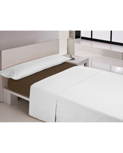 Lenzuolo con angoli Happy Home Mix Colors Marrone Osimano, morbido ed elastico per un sonno confortevole