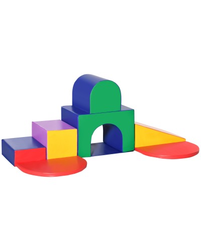  Set da Gioco per Bambini 1-3 Anni da 7 Blocchi Multicolore in PU e EPE, 170x130x40 cm