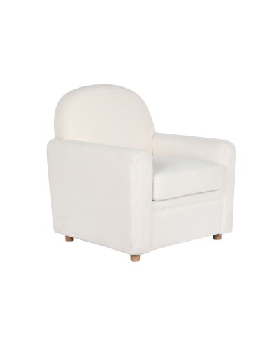 Siège DKD Home Decor Blanc Polyester Bois 79 x 72 x 86 cm