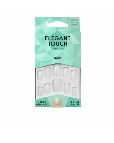 False nails Elegant Touch Squared Bare (48 uds)