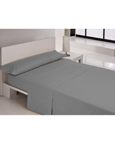 Single Cotton Bed Sheets Denver Anthracite | Carla Rubini Set | Ultra Comfortable and Elegant
