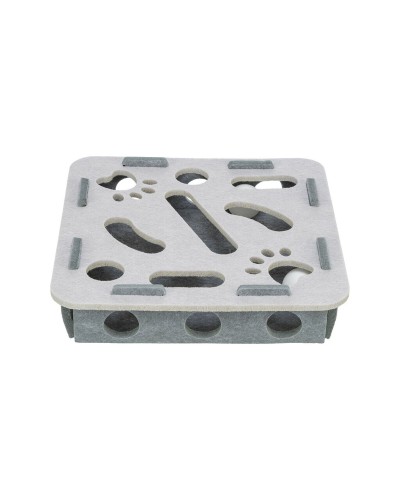Juguete para gatos Trixie Hole'n'Roll Box 30 x 30 x 7,5 cm Gris