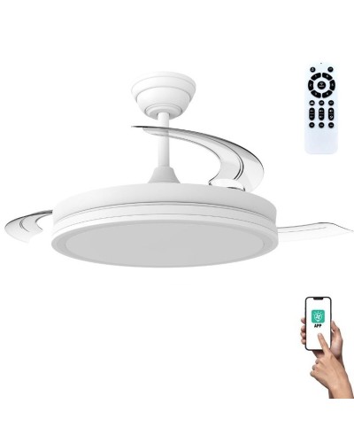 Ventilador de Techo CristalRecord 85-080-42-000 Blanco 60 W