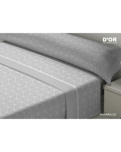 Bedding set D'Or ANKARA Grey King size Franela