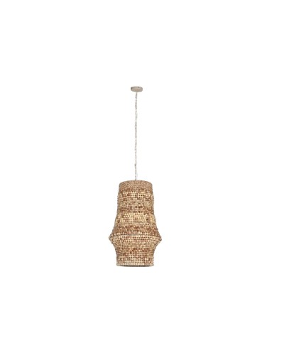 Suspension Home ESPRIT Naturel Bois Fer 50 W 50 x 50 x 78 cm