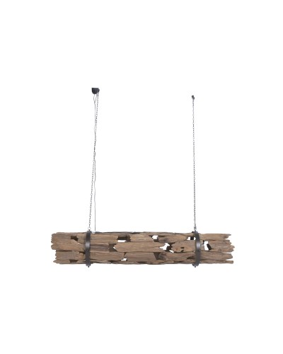 Ceiling Light Home ESPRIT Brown Wood Iron Teak 50 W 180 X 33 X 33 CM