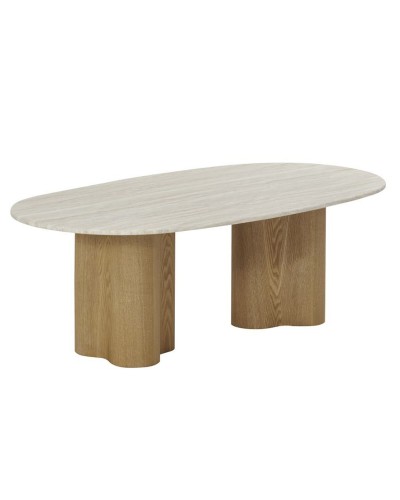 Tavolino da Caffè Home ESPRIT Marrone Chiaro 130 x 70 x 45 cm