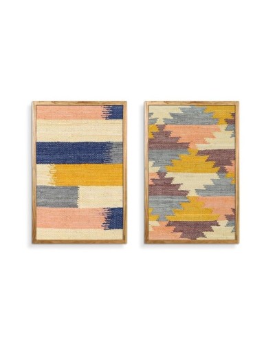 Bild Home ESPRIT Boho Mit Relief 75 x 3 x 105 cm (2 Stück)