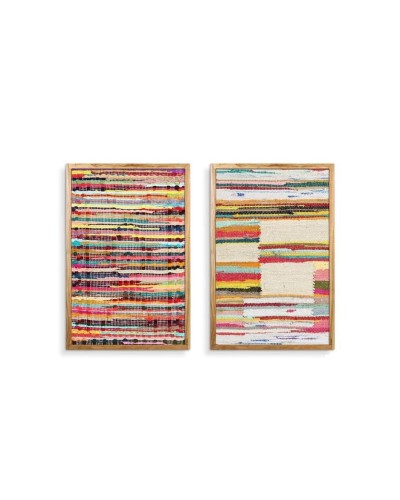 Cadre Home ESPRIT Boho Avec relief 60 x 3 x 90 cm (2 Unités)