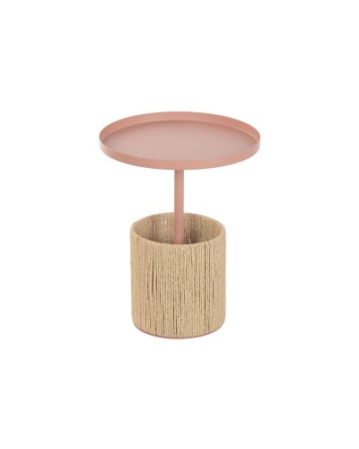 Sivupöytä Home ESPRIT Ruskea Vaaleanpunainen 40 x 40 x 50 cm