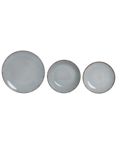 Dinnerware Set Home ESPRIT Light Green Porcelain 18 Pieces