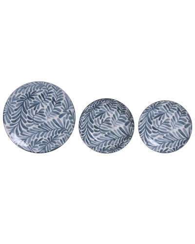 Service de Vaisselle Home ESPRIT Bleu Porcelaine 18 Pièces