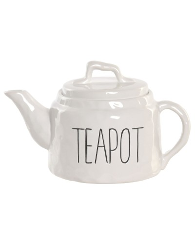 Theepot Home ESPRIT Wit Porselein 600 ml