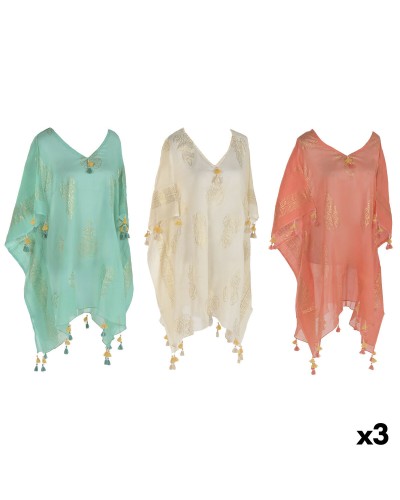 Sarong Home ESPRIT Groen Beige Gouden Koraal (3 Stuks)