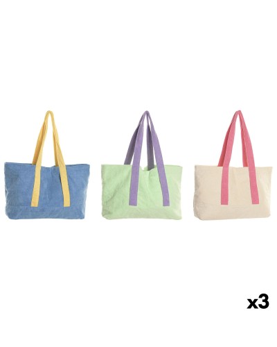 Sac-à-main Femme Home ESPRIT Bleu Blanc Vert 67 X 14 X 36 CM (3 Unités)