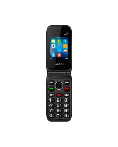 Mobiele Telefoon voor Bejaarden Qubo NEO 2 2,4" Zwart