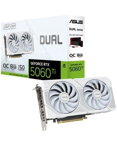 Carte Graphique Asus OC White Edition 90YV0MP5-M0NA00 geforce rtx 5060 ti 8 GB GDDR7