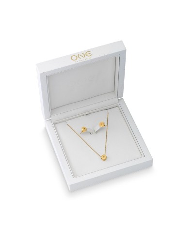 Naisten kaulakoru- ja korvakorusetit One Jewels OJDEN01 Kullattu