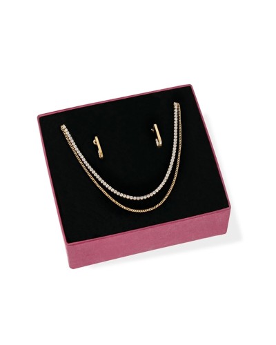 Ensemble Collier et Boucles d'oreille Femmes One Jewels OJSEGT01G Doré